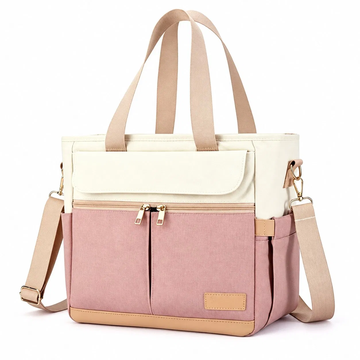 Custom Logo Insulated Lunch Cooler Tote Bag with Shoulder Strap
