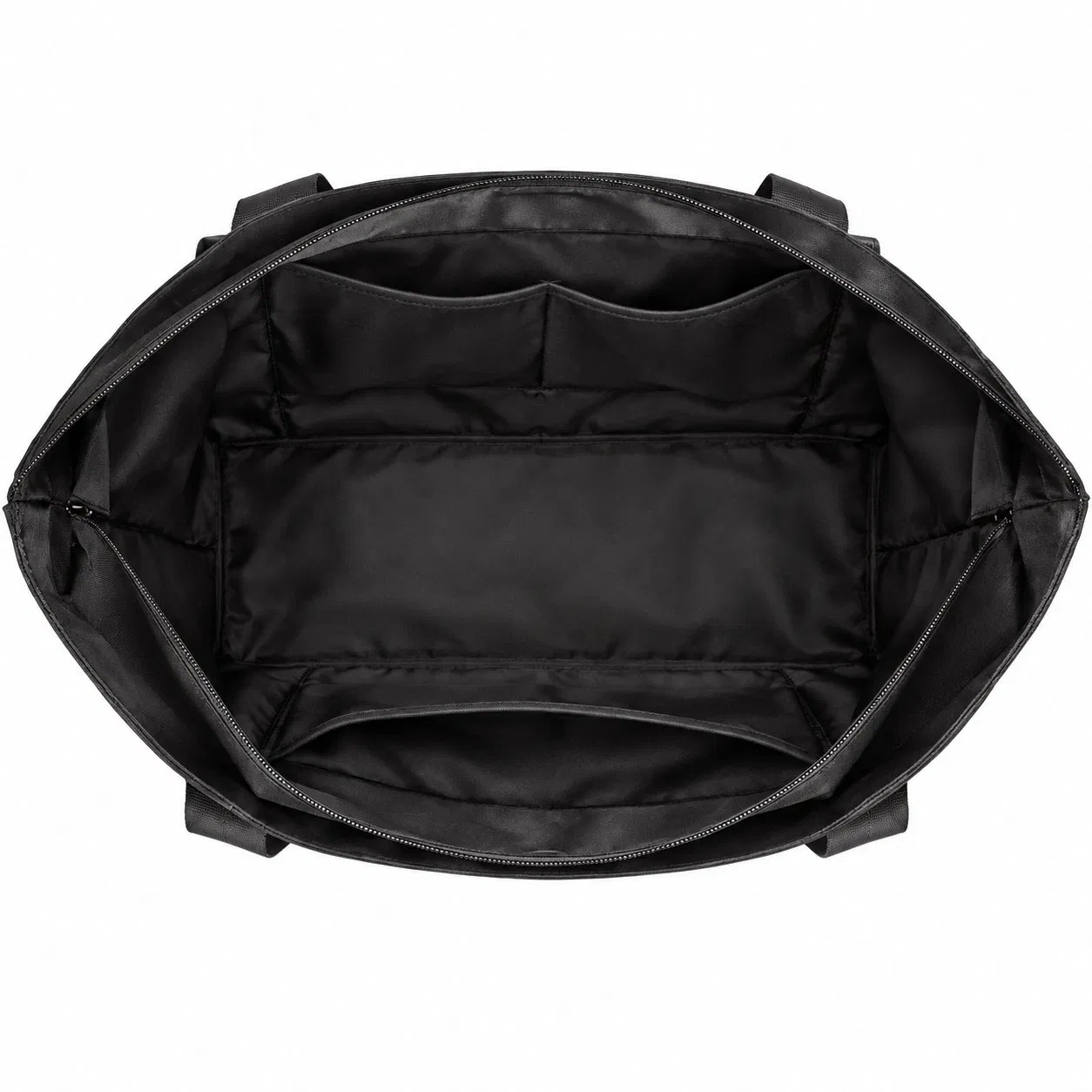Custom Nylon Women Shoulder Tote Bag with Front Storage Pockets
