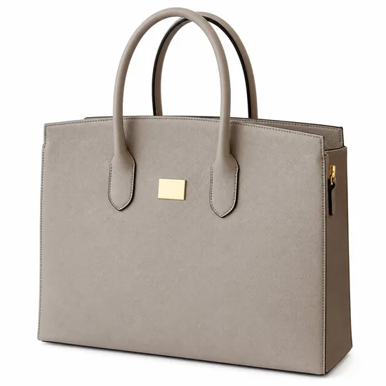 Custom Logo Leather Look Insulated Lunch Cooler Tote Handbag