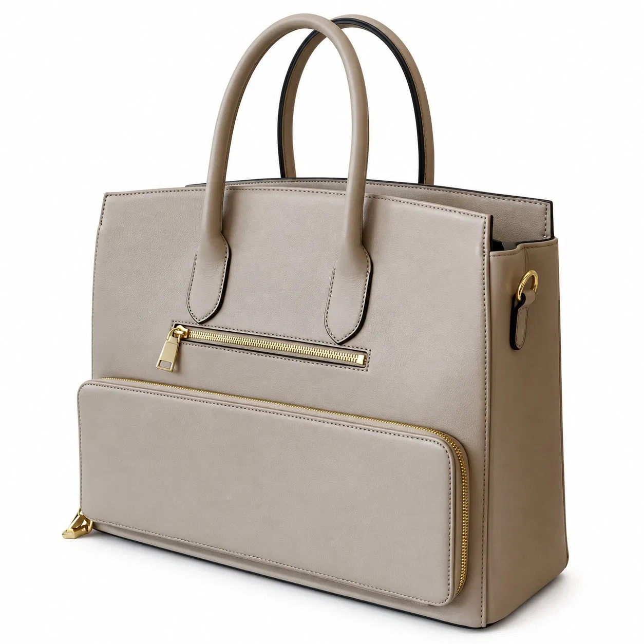 Custom Logo Leather Look Insulated Lunch Cooler Tote Handbag