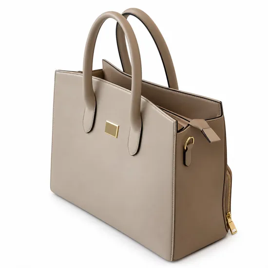 Custom Logo Leather Look Insulated Lunch Cooler Tote Handbag