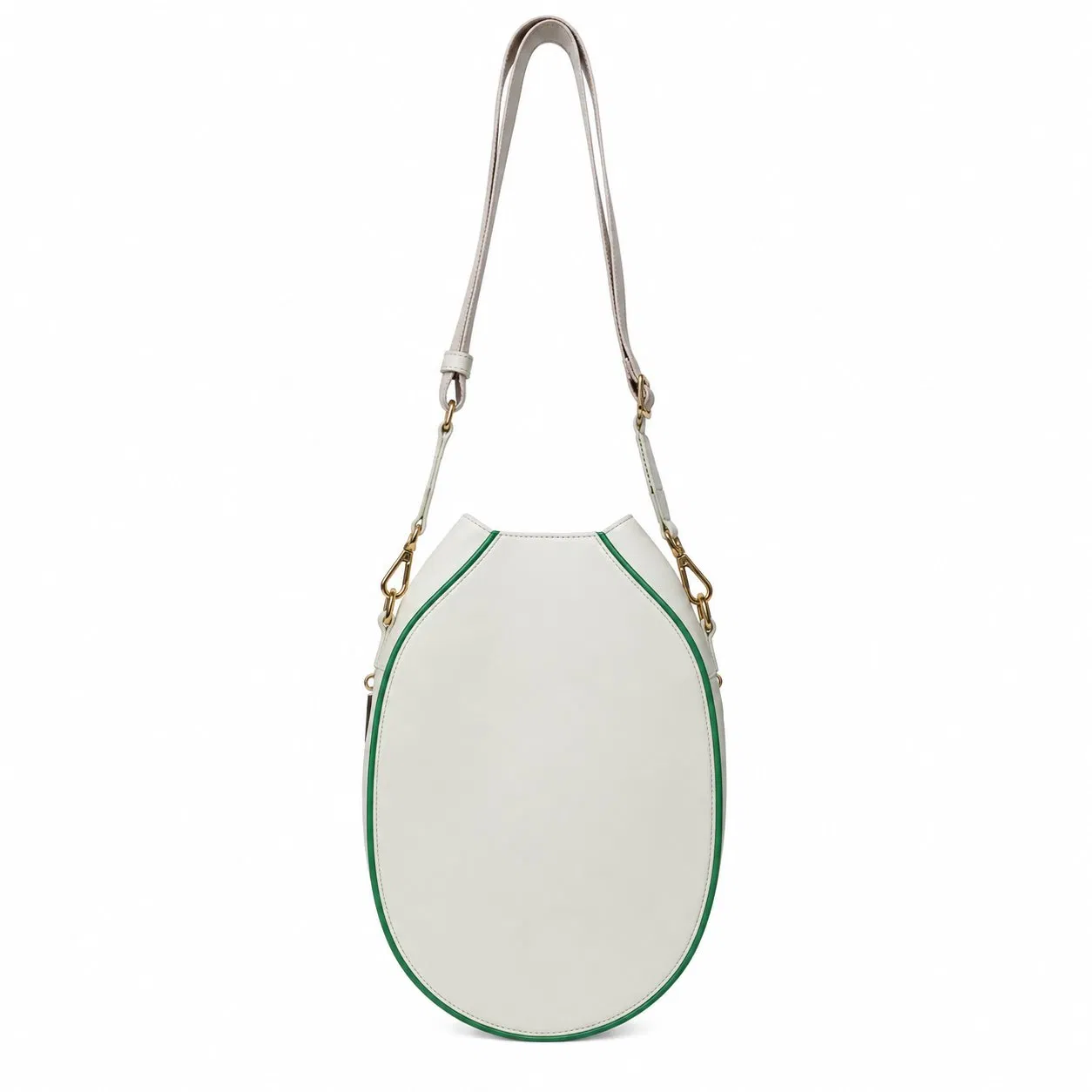 Custom Faux Leather Pickleball Paddle Carry Bag with Shoulder Strap