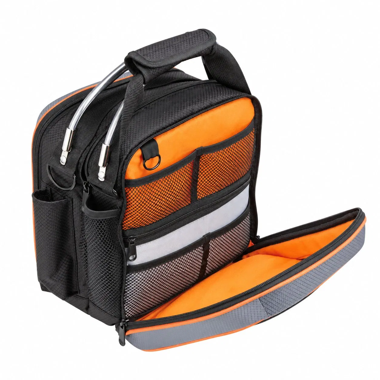 Custom Pilot Flight Gear Organizer Bag with Three Main Pockets and Zipper Closure