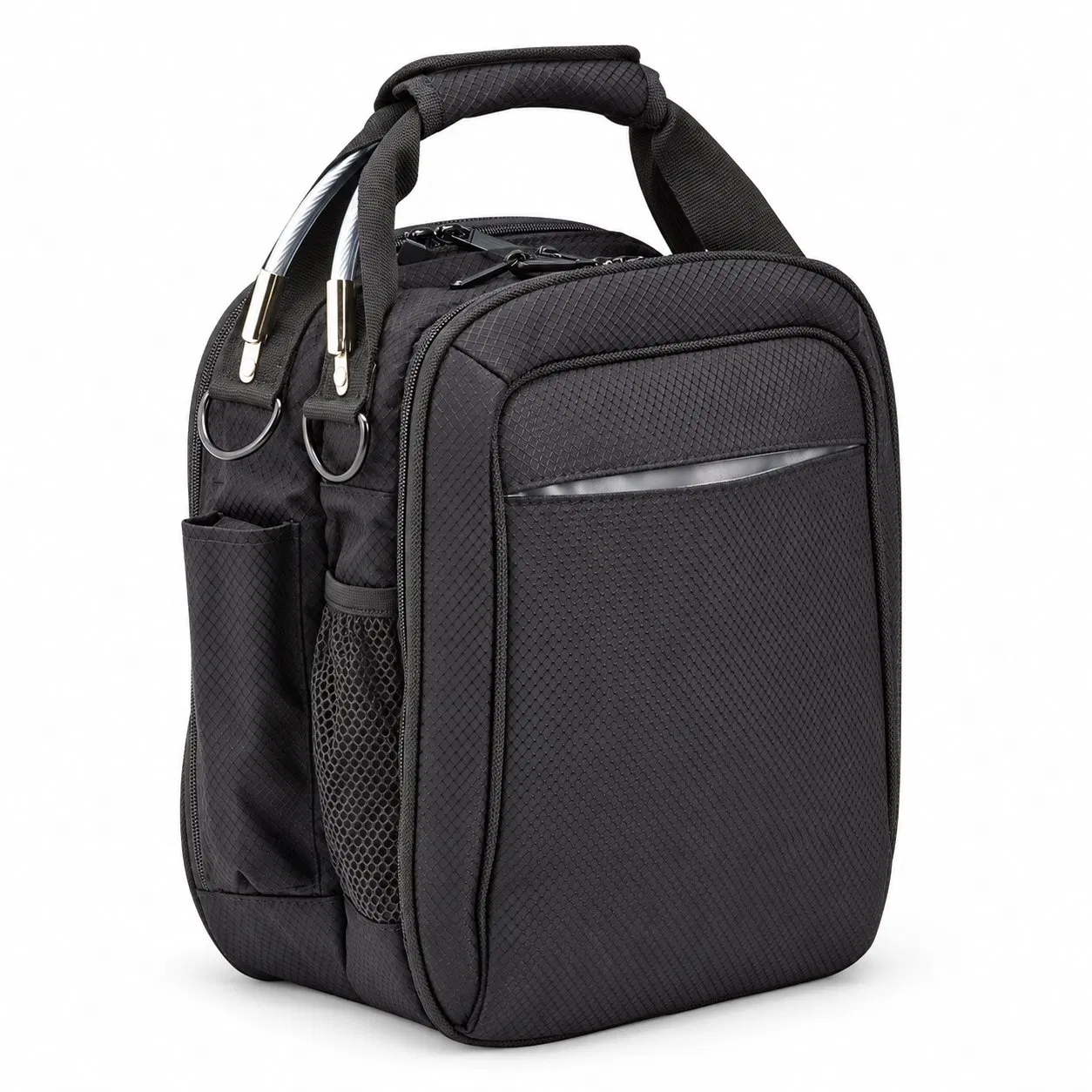 Custom Pilot Flight Gear Organizer Bag with Three Main Pockets and Zipper Closure