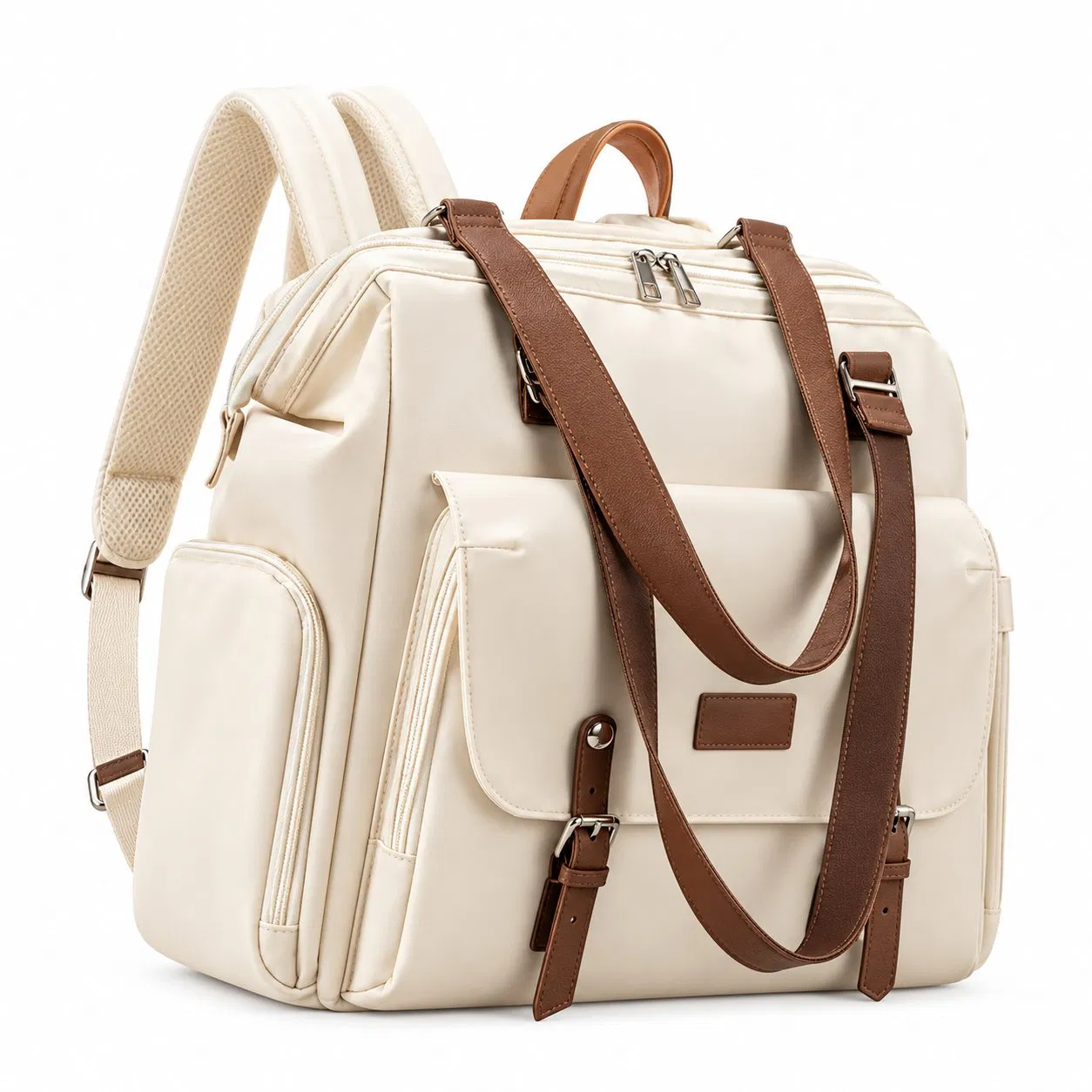 Custom Polyester Diaper Backpack with Insulated Pockets and Adjustable Shoulder Straps