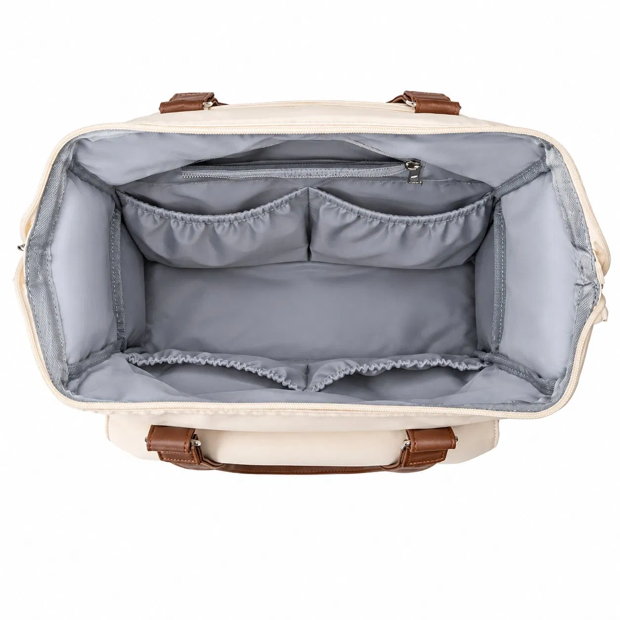 Custom Polyester Diaper Backpack with Insulated Pockets and Adjustable Shoulder Straps