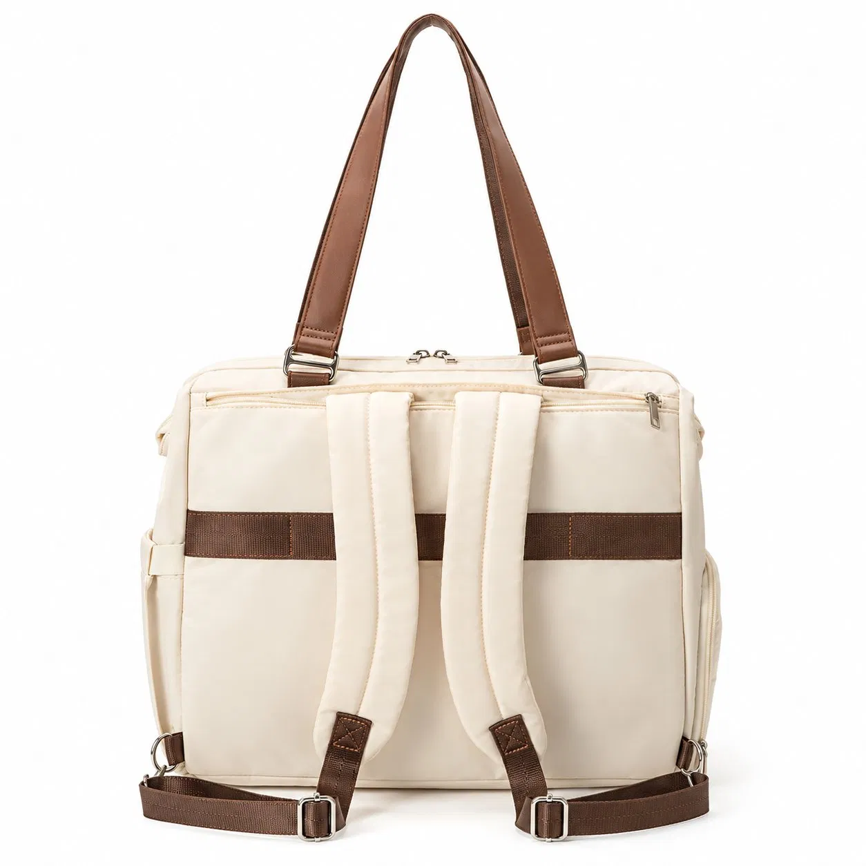 Custom Diaper Backpack with Zipper Closure and Baby Essentials Storage