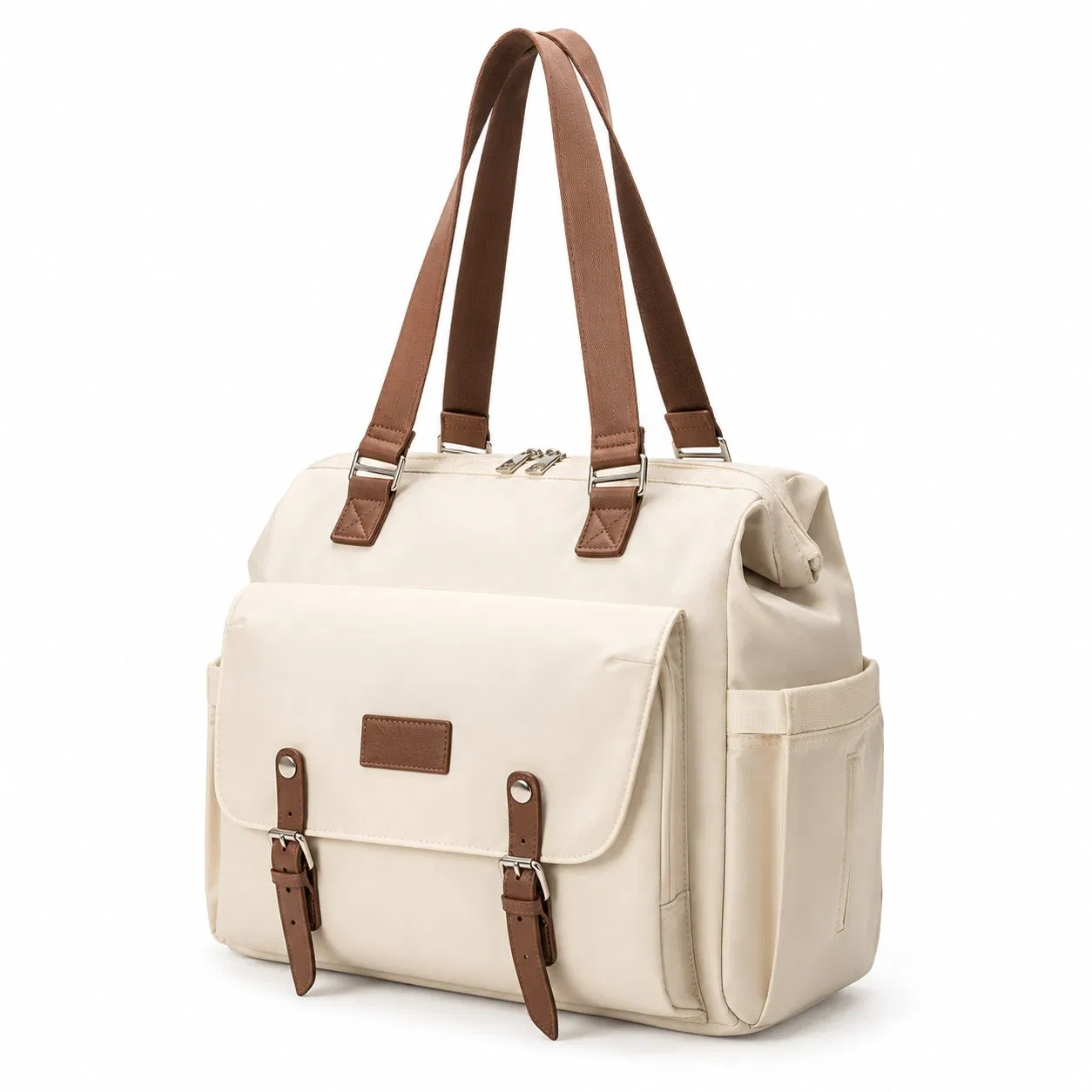 Custom Diaper Backpack with Zipper Closure and Baby Essentials Storage
