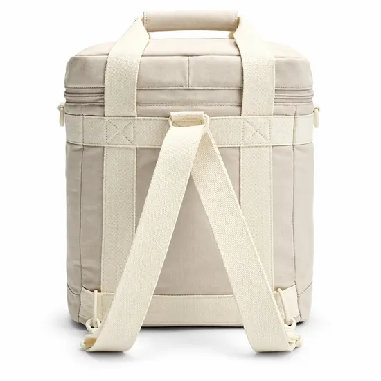 Custom Insulated Picnic Cooler Bag with Webbing Carry Handles and Zipper Closure