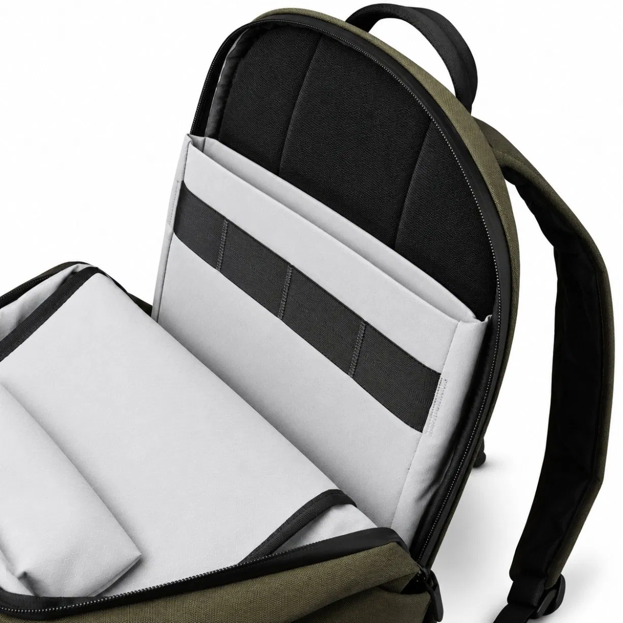 Custom Nylon Laptop Travel Backpack with Polyester Lining and Interior Storage Pocket