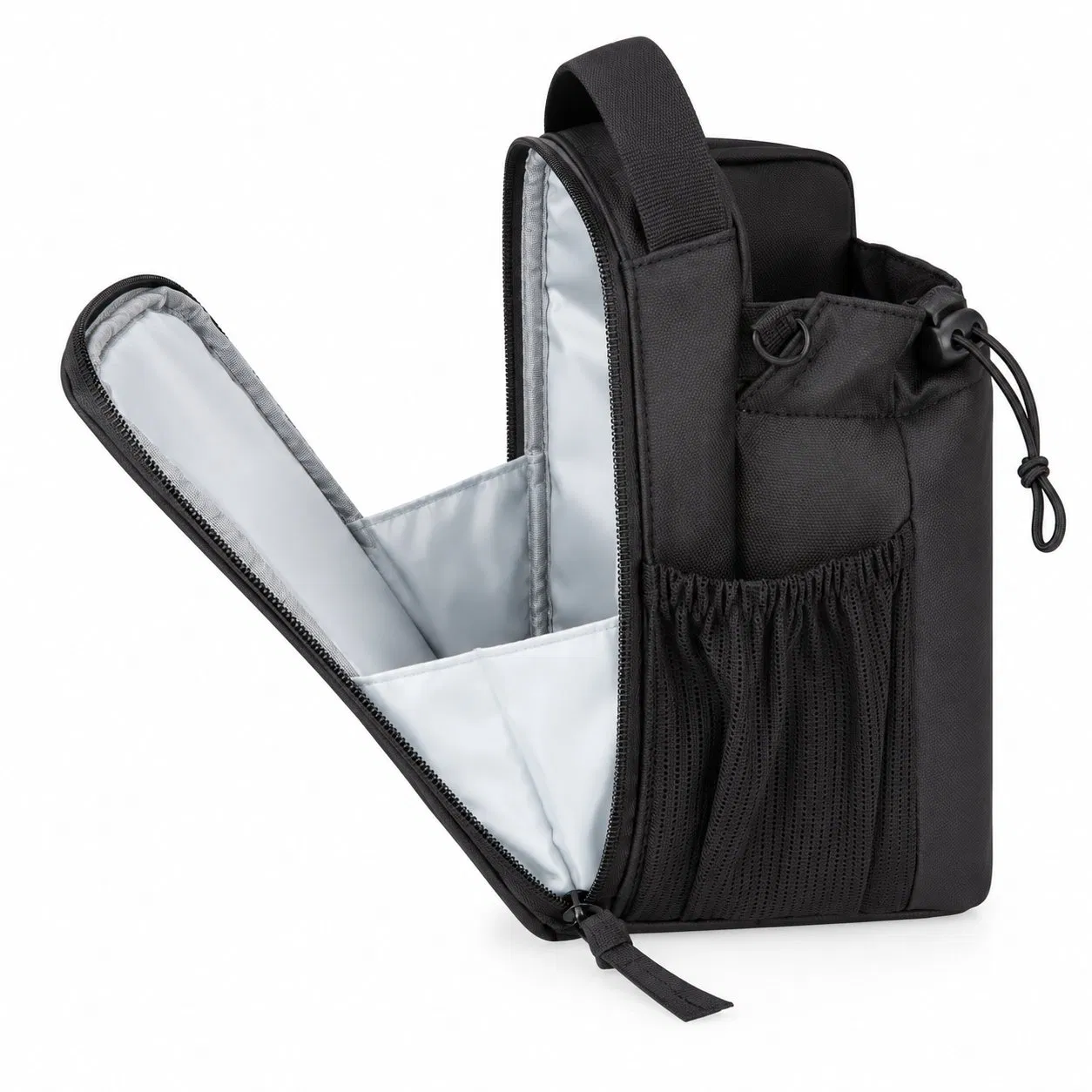 Custom Insulated Water Bottle Bag with Removable Shoulder Strap and Magnetic Attachment Option