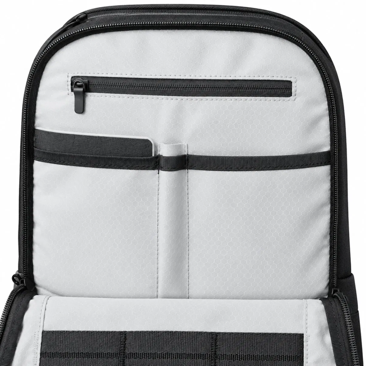 Custom Nylon Laptop Travel Backpack with Polyester Lining and Interior Storage Pocket