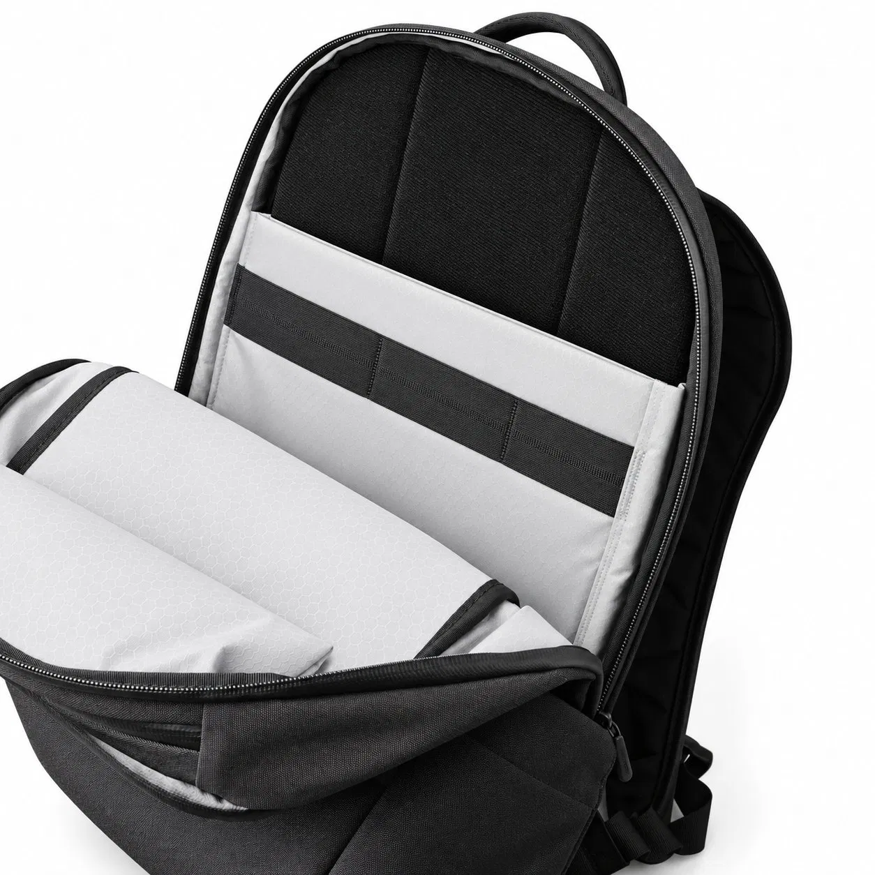Custom Nylon Travel Laptop Backpack with Padded Compartment and Organizer Pockets