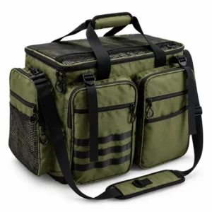 Custom Fishing Tackle Storage Bag with Zipper and Multiple Compartments