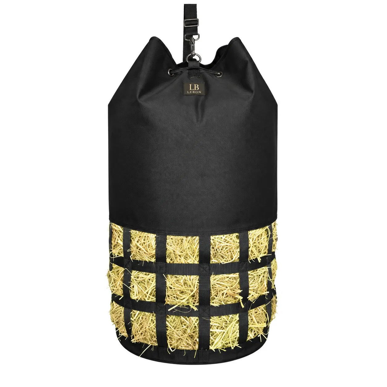 Custom Polyester Hanging Hay Feed Bag with Drawstring Closure