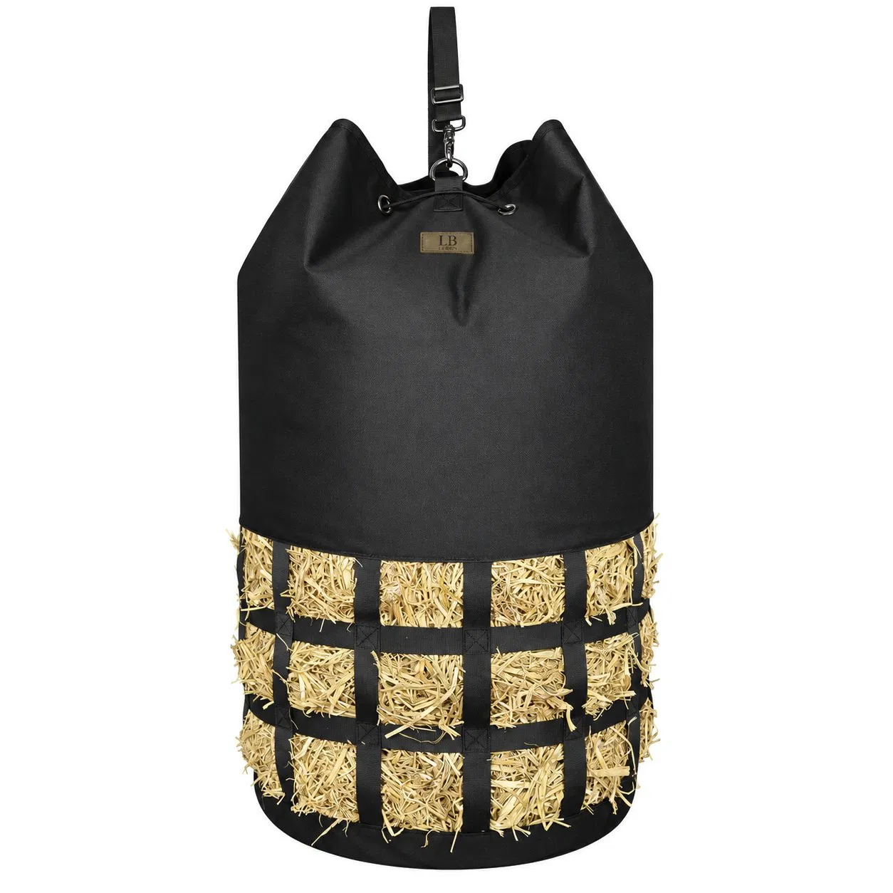 Custom Polyester Hanging Hay Feed Bag with Drawstring Closure