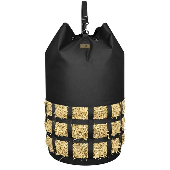 Custom Polyester Hanging Hay Feed Bag with Drawstring Closure