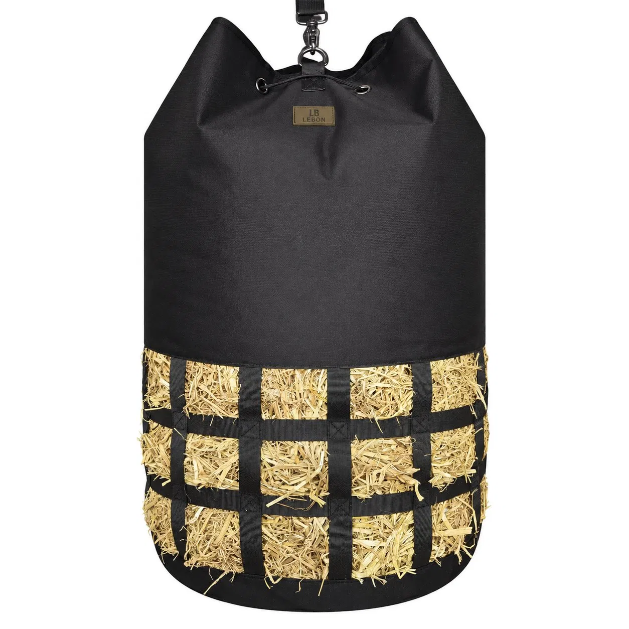 Custom Polyester Hanging Hay Feed Bag with Drawstring Closure