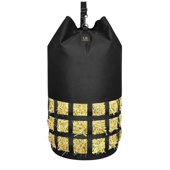 Custom Polyester Hanging Hay Feed Bag with Drawstring Closure