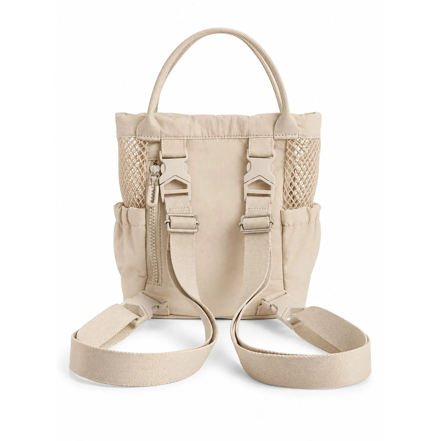 Women's Mini Nylon Tote and Crossbody Bag with Detachable Adjustable Strap