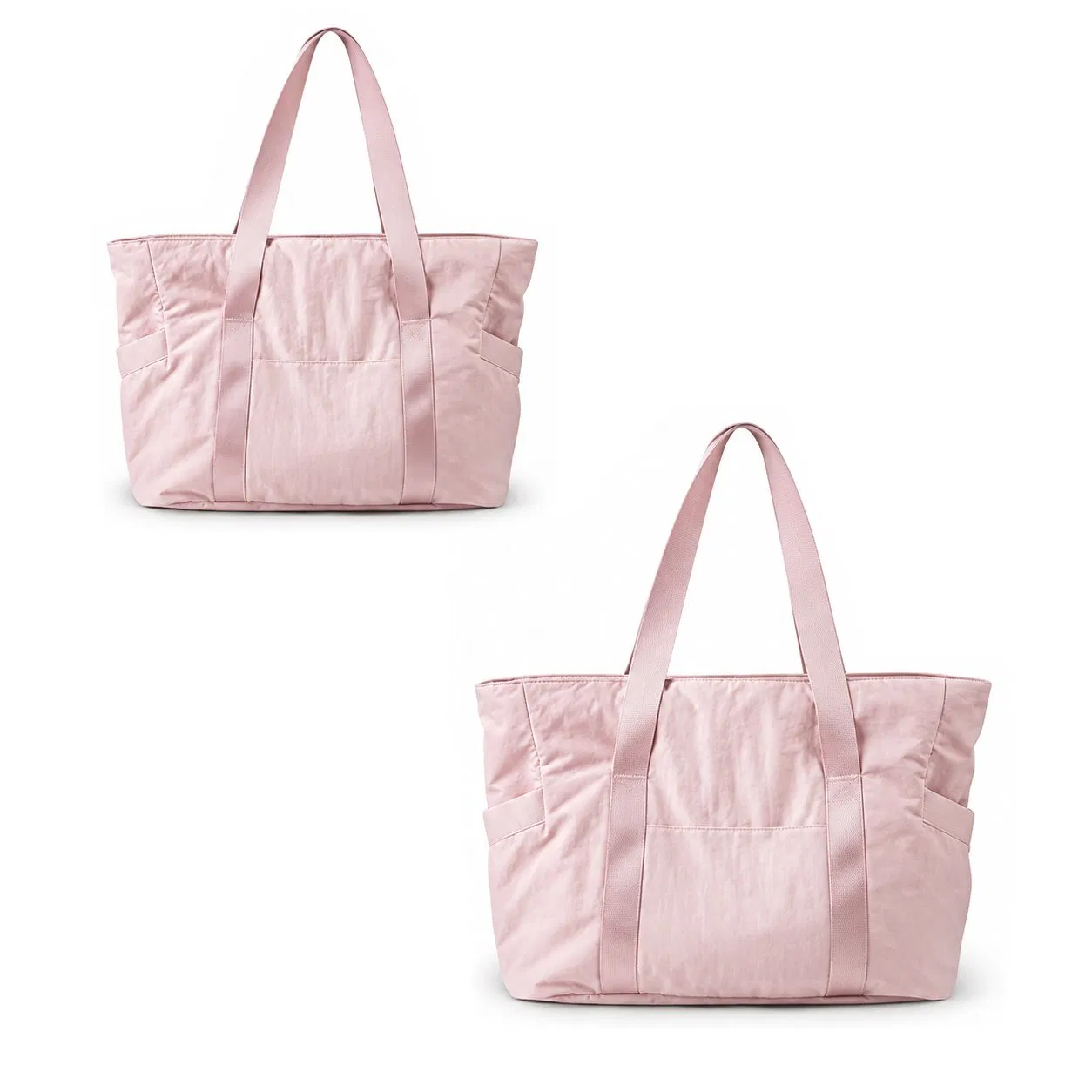Custom Cotton Yoga Mat Tote Bag with Zipper and Shoulder Strap