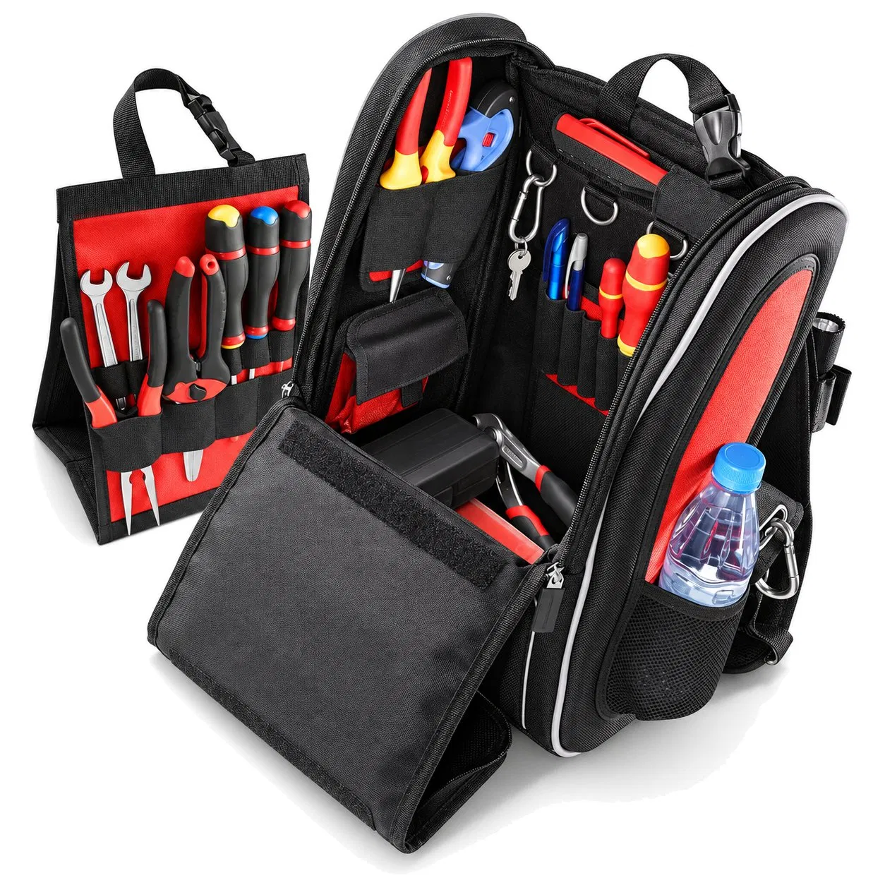 Custom Tool Backpack with Full Opening and Removable Internal Organizer