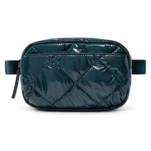 Custom Quilted Polyester Crossbody Belt Bag with Adjustable Detachable Strap