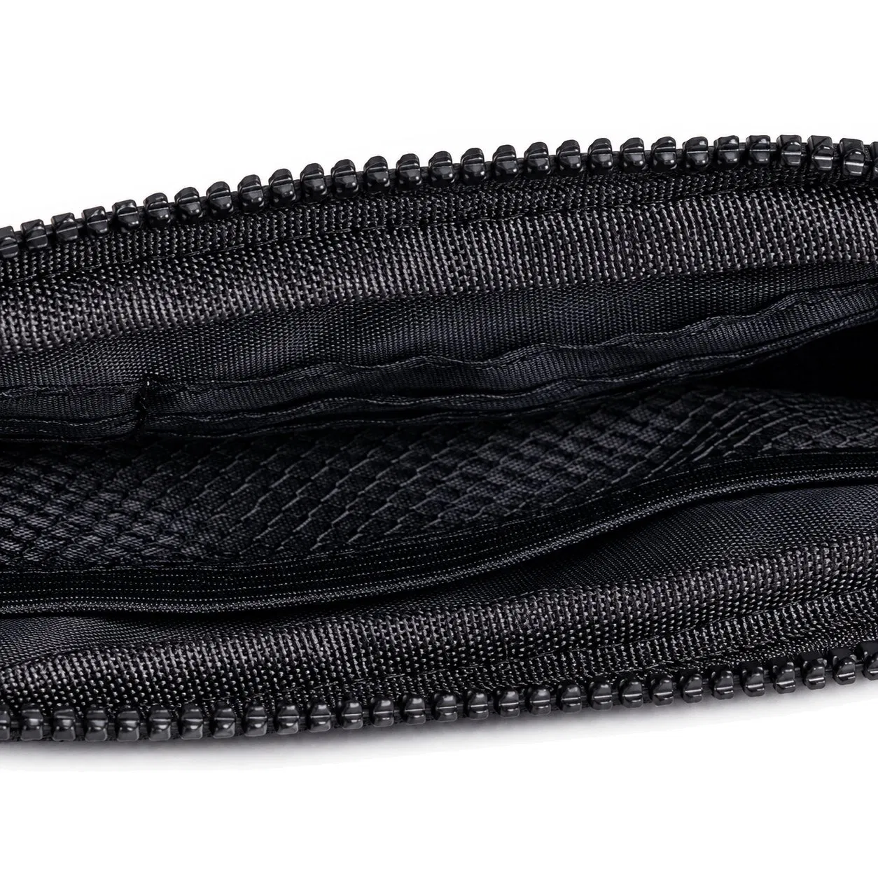 Custom Nylon Coin Purse and Card Holder with Zipper and Keychain