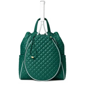 Custom Quilted Nylon Tennis Racket Bag with Removable Shoulder Strap