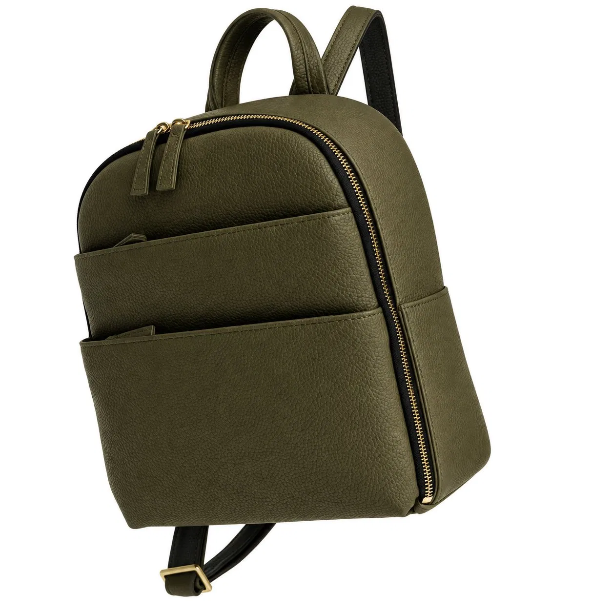 Custom Leather Camera Backpack with Laptop Pocket and Zipper Closure