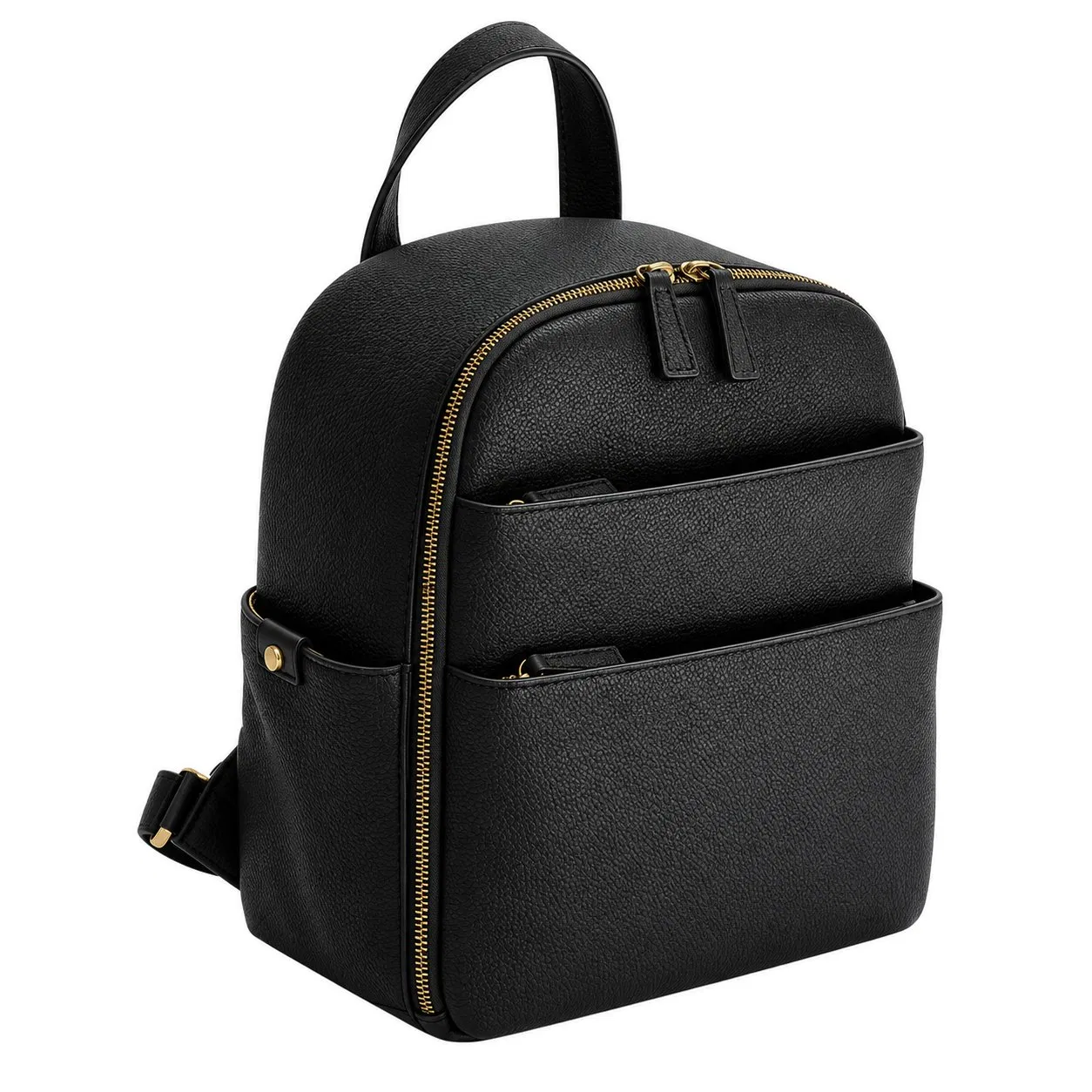 Custom Leather Camera Backpack with Laptop Pocket and Zipper Closure