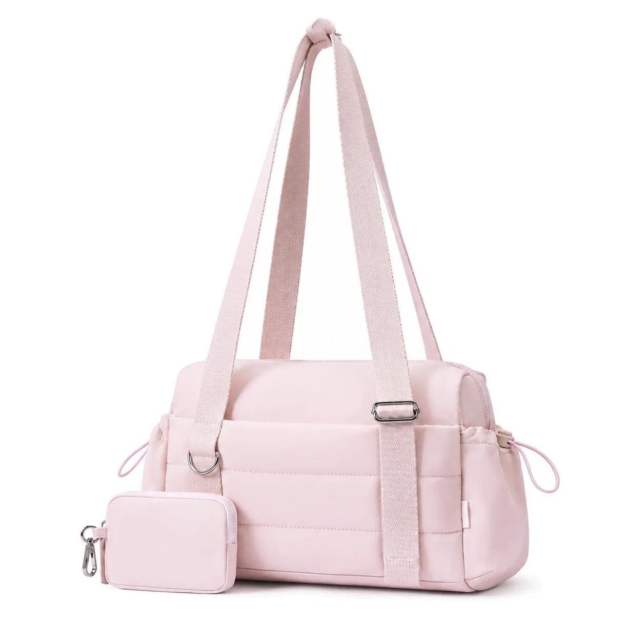 Custom Mini Polyester Gym Bag with Wet Pocket and Removable Coin Wallet