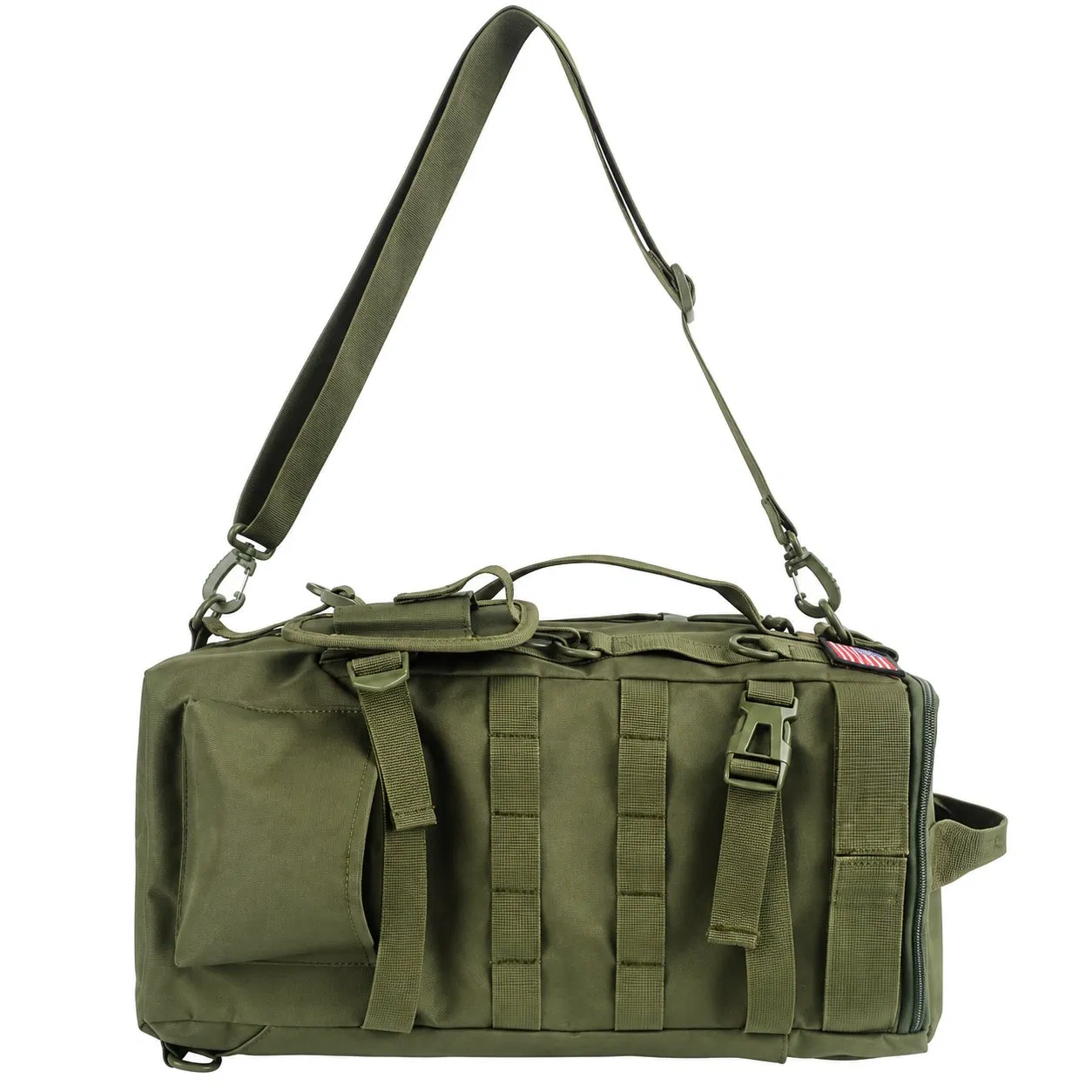 Custom Fishing Tackle Backpack with Rod Holders and Removable Shoulder Strap