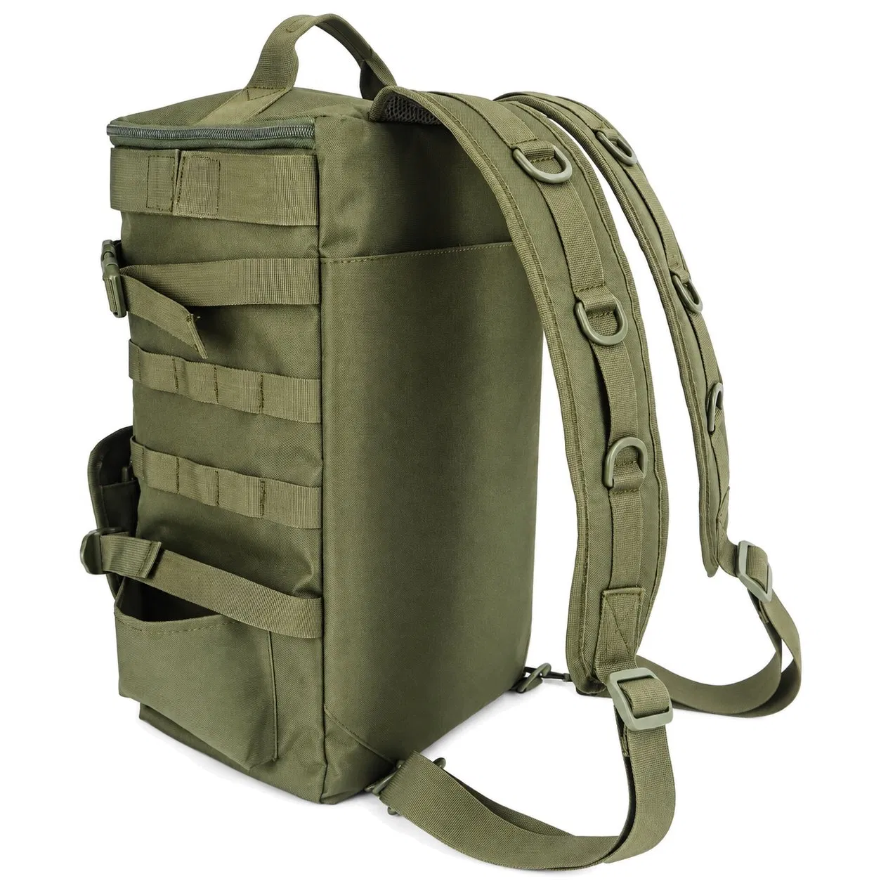 Custom Fishing Tackle Backpack with Rod Holders and Removable Shoulder Strap