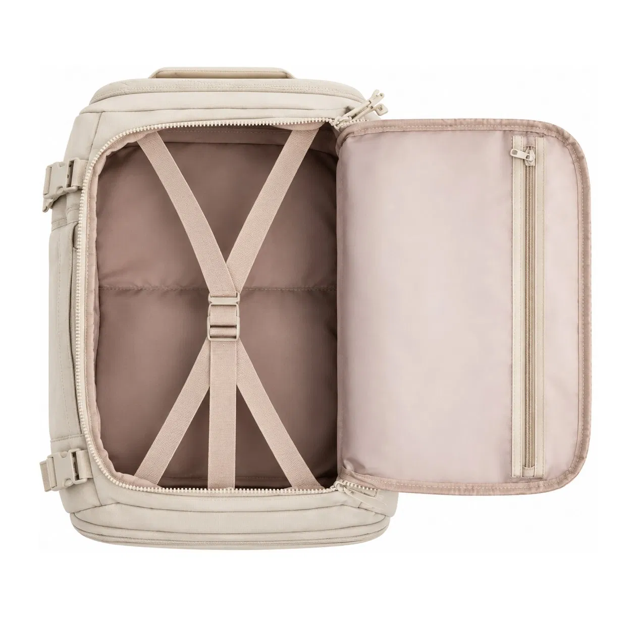 Custom Polyester Travel Backpack with Shoe Storage and Zipper Closure