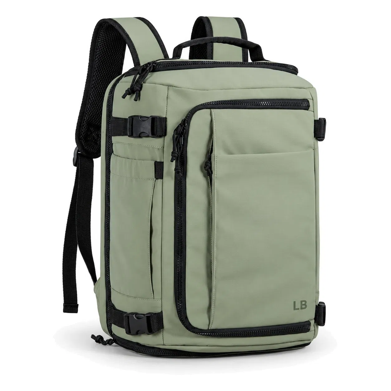 Custom Expandable Travel Laptop Backpack with Wide Opening and Six Pockets