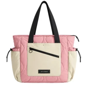 Custom Quilted Polyester Laptop Tote Bag with Ten Storage Compartments