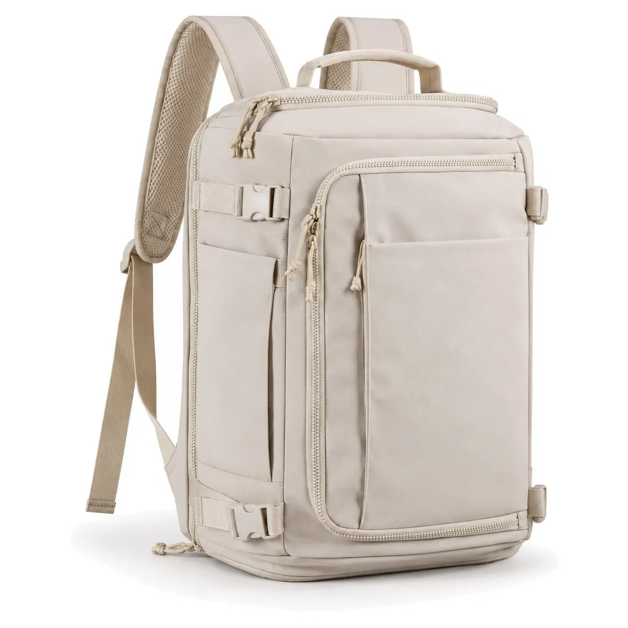 Custom Expandable Travel Laptop Backpack with Wide Opening and Six Pockets