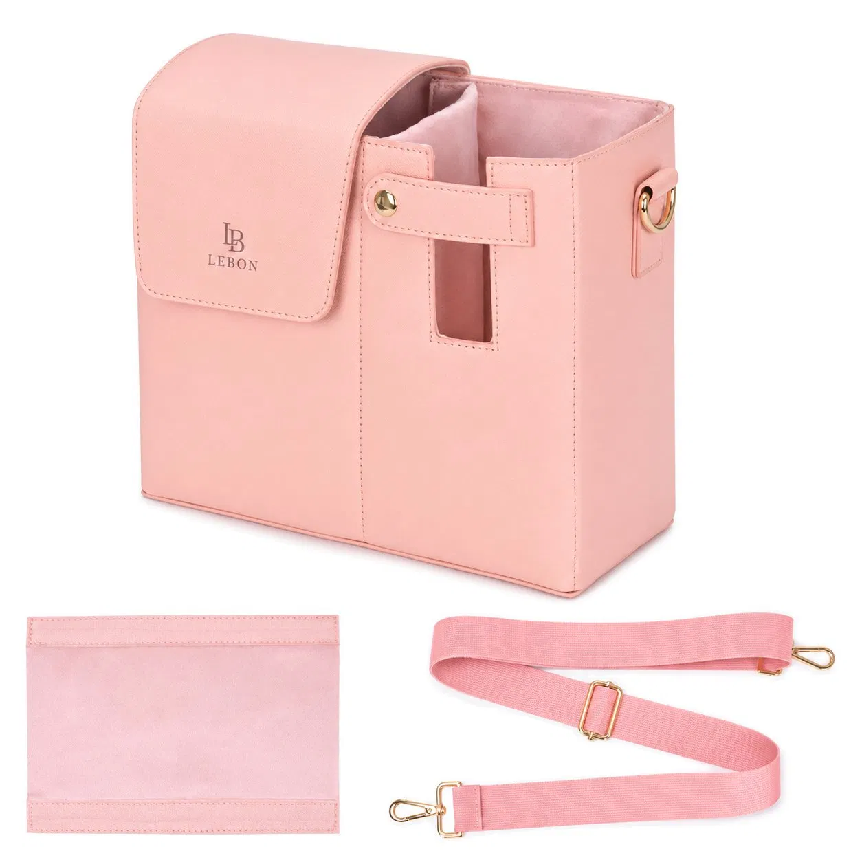 Custom PU Water Bottle Carrier Crossbody Bag for Outdoor Walks and Travel