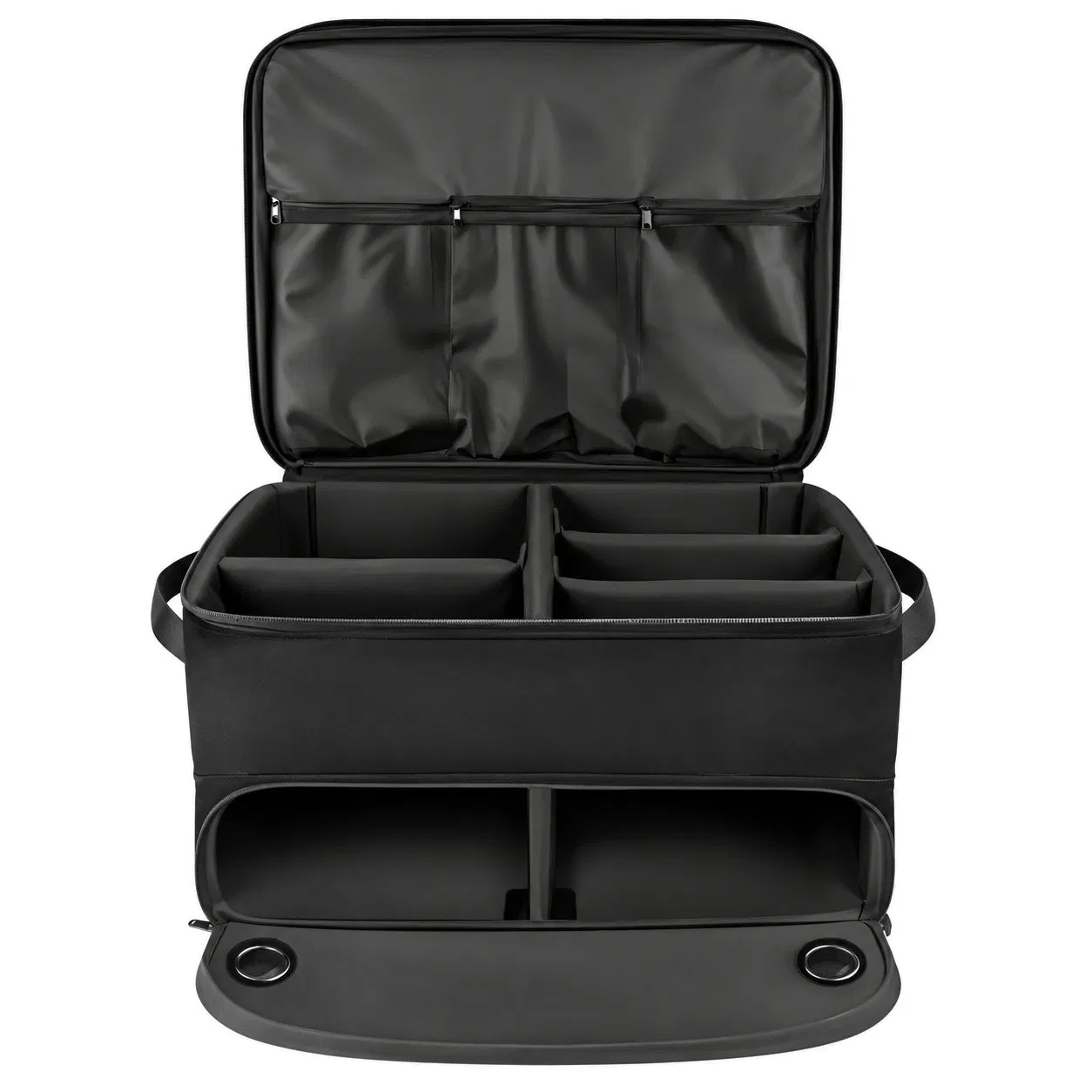 Custom Golf Trunk Organizer Storage Bag with Shoe Compartments for Car Travel
