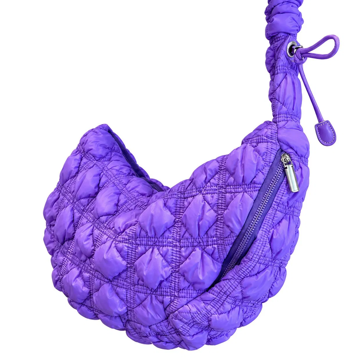 Custom Logo Nylon Quilted Shoulder Crossbody Bag for Women Daily Use