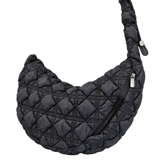 Custom Logo Nylon Quilted Shoulder Crossbody Bag for Women Daily Use