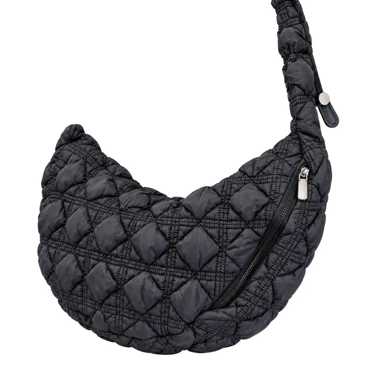 Custom Logo Nylon Quilted Shoulder Crossbody Bag for Women Daily Use