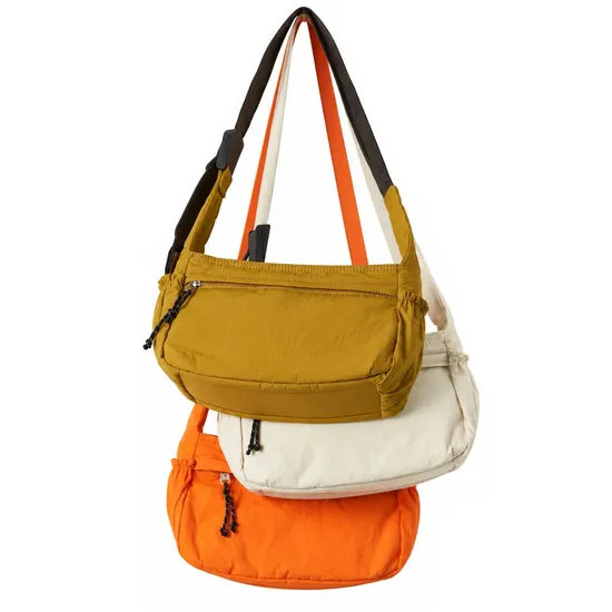 Custom Lightweight Women Crossbody Shoulder Bag with Adjustable Strap and Pockets