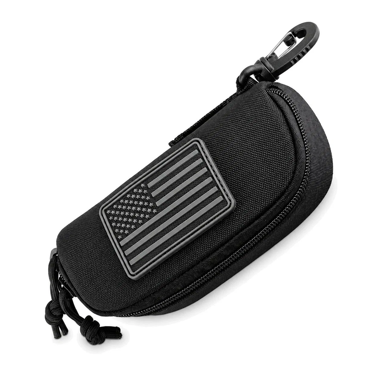 Custom Oxford Molle Glasses Case with Zipper for Outdoor Sunglasses Storage