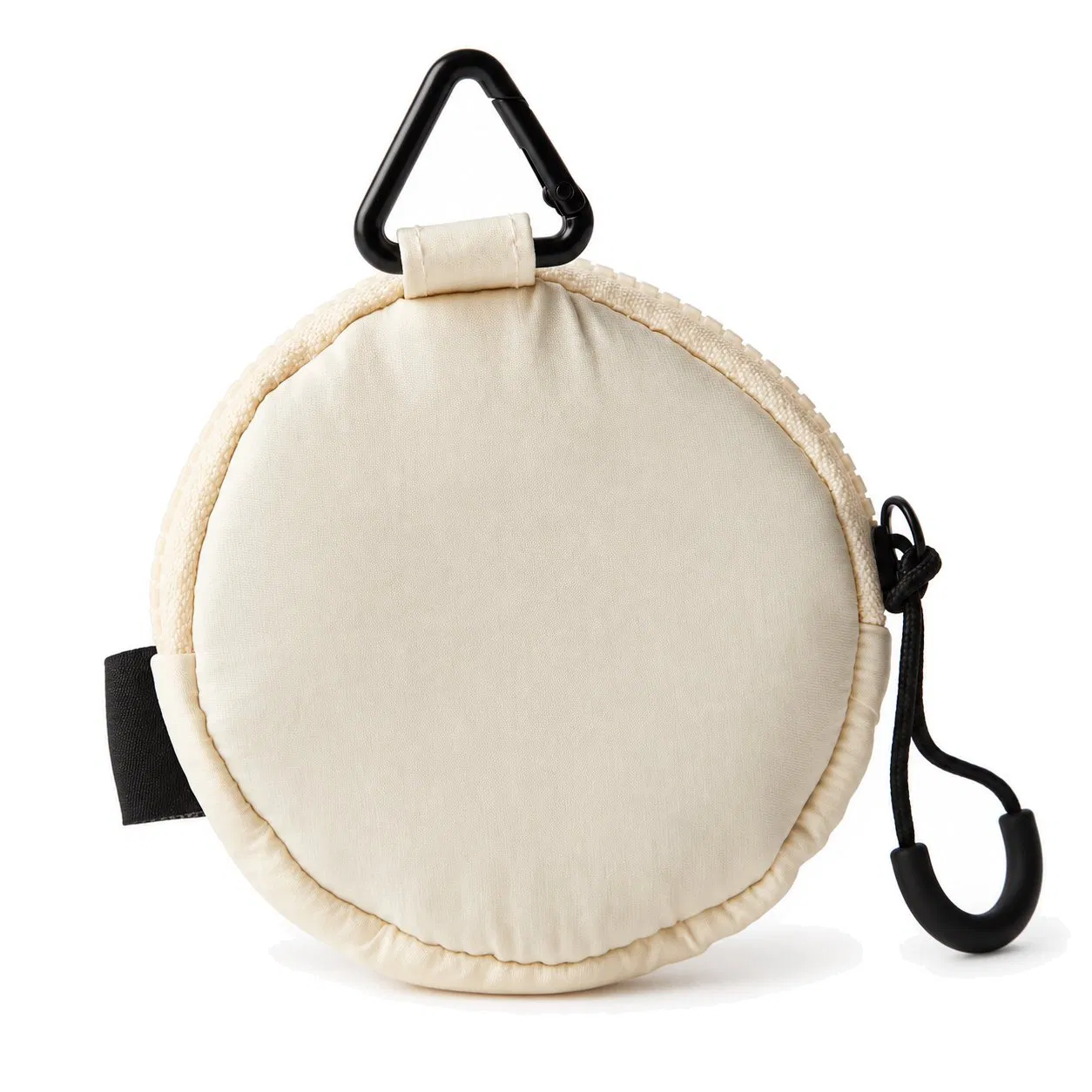 Custom Mini Round Coin Purse with Zipper and Clip for Travel and Daily Storage