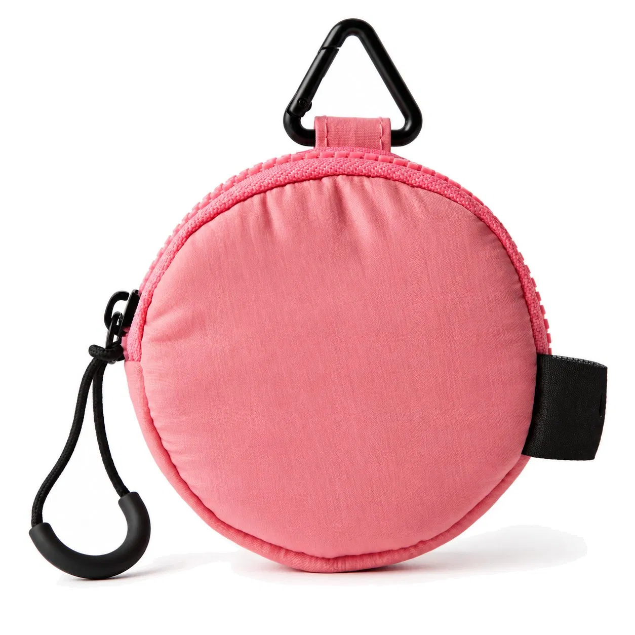 Custom Mini Round Coin Purse with Zipper and Clip for Travel and Daily Storage