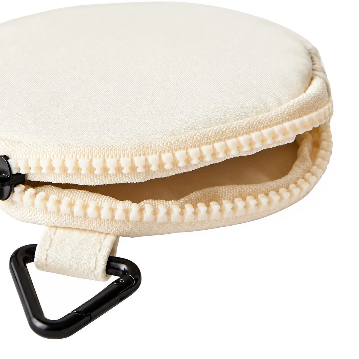 Custom Mini Round Coin Purse with Zipper and Clip for Travel and Daily Storage