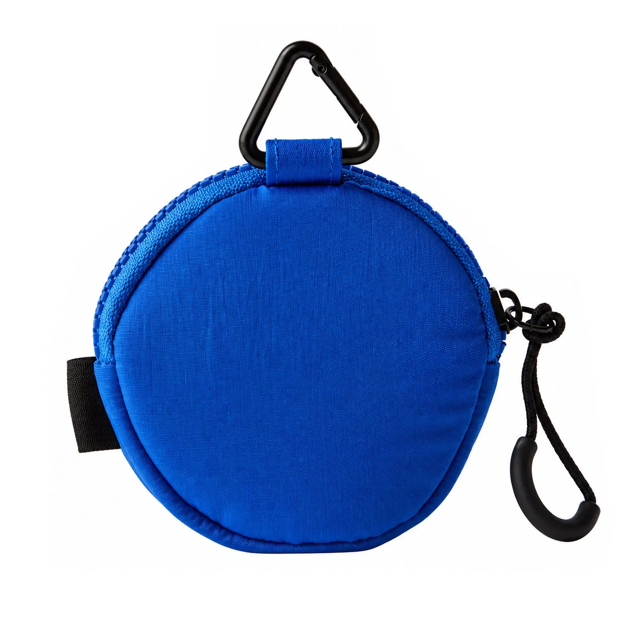 Custom Polyester Mini Keychain Coin Pouch with Zipper and Triangle Clip
