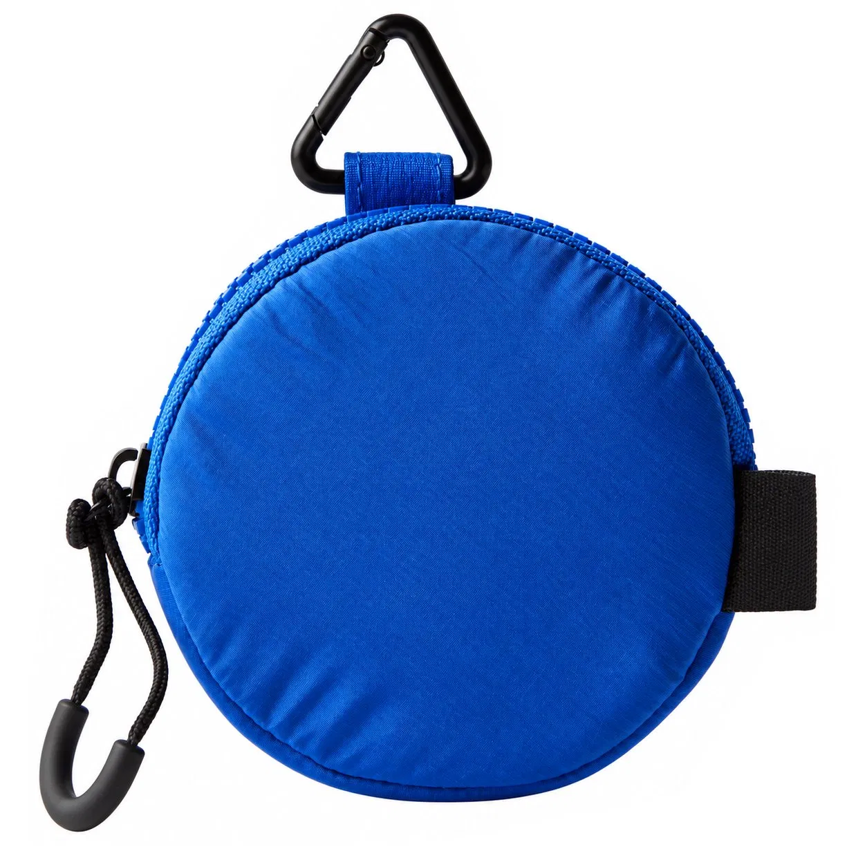 Custom Polyester Mini Keychain Coin Pouch with Zipper and Triangle Clip